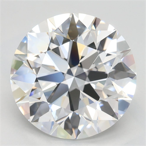 Picture of Lab Grown Diamond 3.89 Carats, Round with Ideal Cut, D Color, IF Clarity and Certified by IGI