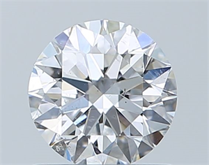 Picture of Natural Diamond 0.71 Carats, Round with Excellent Cut, D Color, SI2 Clarity and Certified by GIA