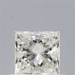 Picture of Natural Diamond 0.50 Carats, Princess with  Cut, H Color, IF Clarity and Certified by IGI