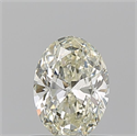 Natural Diamond 0.75 Carats, Oval with  Cut, L Color, VVS1 Clarity and Certified by GIA