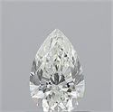 Natural Diamond 0.50 Carats, Pear with  Cut, H Color, VS2 Clarity and Certified by GIA