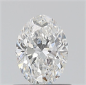 Natural Diamond 0.60 Carats, Oval with  Cut, E Color, VS1 Clarity and Certified by GIA