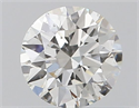 Natural Diamond 0.40 Carats, Round with Excellent Cut, H Color, SI2 Clarity and Certified by GIA