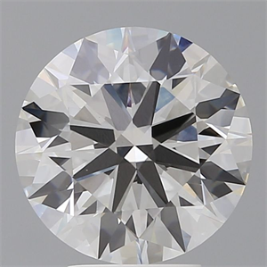 Picture of Lab Grown Diamond 4.50 Carats, Round with Ideal Cut, F Color, VVS2 Clarity and Certified by IGI