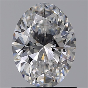Picture of Natural Diamond 1.00 Carats, Oval with  Cut, D Color, SI2 Clarity and Certified by GIA