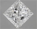 Natural Diamond 0.70 Carats, Princess with  Cut, G Color, VS2 Clarity and Certified by GIA