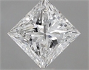 Natural Diamond 0.70 Carats, Princess with  Cut, G Color, VS2 Clarity and Certified by GIA