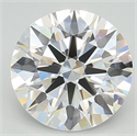 Lab Grown Diamond 4.08 Carats, Round with Excellent Cut, D Color, VVS1 Clarity and Certified by GIA