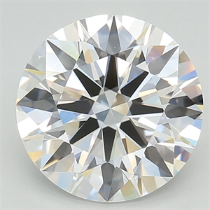 Picture of Lab Grown Diamond 4.08 Carats, Round with Excellent Cut, D Color, VVS1 Clarity and Certified by GIA