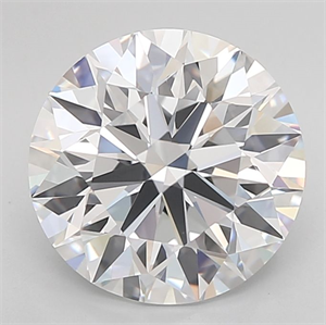 Picture of Lab Grown Diamond 3.52 Carats, Round with Excellent Cut, D Color, IF Clarity and Certified by IGI