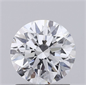 Lab Grown Diamond 1.08 Carats, Round with Ideal Cut, E Color, IF Clarity and Certified by IGI