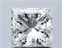 Natural Diamond 1.07 Carats, Princess with  Cut, H Color, VS2 Clarity and Certified by GIA