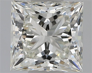 Picture of Natural Diamond 1.30 Carats, Princess with  Cut, I Color, VVS2 Clarity and Certified by GIA