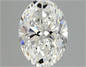 Natural Diamond 0.50 Carats, Oval with  Cut, F Color, VS2 Clarity and Certified by GIA