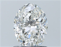 Diamante Natural 0.91 quilates, Ovalado , Color G, claridad SI1 y certificado GIA