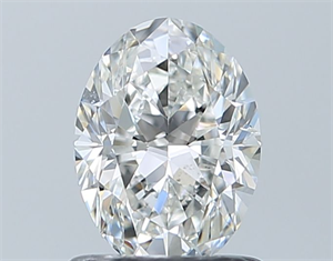 Foto Diamante Natural 0.91 quilates, Ovalado , Color G, claridad SI1 y certificado GIA de