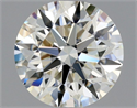 Diamante Natural 0.57 quilates, Redondo , Color J, claridad VVS1 y certificado GIA