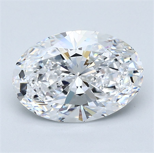 Picture of Natural Diamond 2.52 Carats, Oval with  Cut, D Color, SI1 Clarity and Certified by GIA