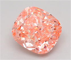 Picture of Lab Grown Diamond 3.53 Carats, CUSHION MODIFIED with  Cut, Fancy Vivid Pink Color, VVS2 Clarity and Certified by IGI