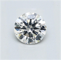 Natural Diamond 0.70 Carats, Round with Excellent Cut, I Color, SI1 Clarity and Certified by GIA