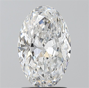 Foto Diamante Natural 1.50 quilates, Ovalado , Color E, claridad VVS1 y certificado GIA de