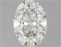 Natural Diamond 1.55 Carats, Oval with  Cut, H Color, I1 Clarity and Certified by GIA