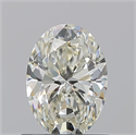 Natural Diamond 0.90 Carats, Oval with  Cut, L Color, VVS1 Clarity and Certified by GIA