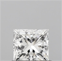 Natural Diamond 0.50 Carats, Princess with  Cut, F Color, VVS1 Clarity and Certified by IGI