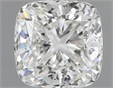 Natural Diamond 0.58 Carats, Cushion with  Cut, H Color, VVS1 Clarity and Certified by GIA