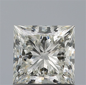 Picture of Natural Diamond 0.90 Carats, Princess with  Cut, J Color, FL Clarity and Certified by GIA
