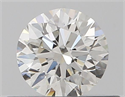 Natural Diamond 0.40 Carats, Round with Very Good Cut, H Color, VVS1 Clarity and Certified by GIA