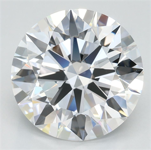 Picture of Lab Grown Diamond 3.58 Carats, Round with Ideal Cut, D Color, IF Clarity and Certified by IGI