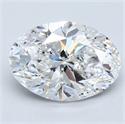 Diamante Natural 2.01 quilates, Ovalado , Color E, claridad SI2 y certificado GIA