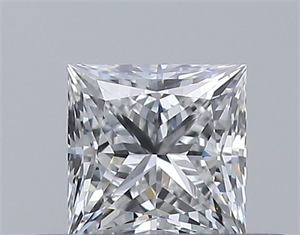 Picture of Natural Diamond 0.31 Carats, Princess with  Cut, E Color, VS2 Clarity and Certified by GIA