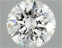 Lab Grown Diamond 2.01 Carats, Round with Ideal Cut, D Color, VVS2 Clarity and Certified by IGI