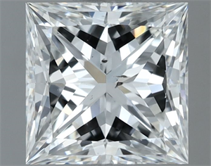 Picture of Natural Diamond 1.01 Carats, Princess with  Cut, G Color, SI1 Clarity and Certified by GIA