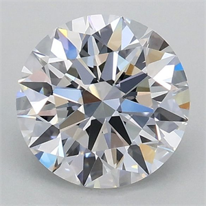 Picture of Lab Grown Diamond 1.05 Carats, Round with Ideal Cut, D Color, VVS2 Clarity and Certified by IGI
