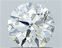 Natural Diamond 0.80 Carats, Round with Excellent Cut, I Color, SI2 Clarity and Certified by GIA