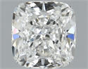 Natural Diamond 0.51 Carats, Cushion with  Cut, F Color, VS1 Clarity and Certified by GIA