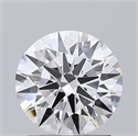 Del inventario de diamantes de laboratorio, 1.70 quilates, Redondo , Color E, claridad VVS2 y certificado IGI