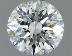 Picture of Natural Diamond 0.61 Carats, Round with Excellent Cut, H Color, VS1 Clarity and Certified by IGI