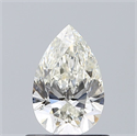 Diamante Natural 0.70 quilates, De pera , Color J, claridad SI1 y certificado GIA