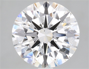 Picture of Lab Grown Diamond 3.04 Carats, Round with Ideal Cut, E Color, VS1 Clarity and Certified by IGI