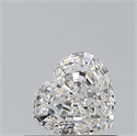 Natural Diamond 0.53 Carats, Heart with  Cut, H Color, VVS2 Clarity and Certified by GIA