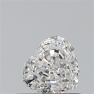 Picture of Natural Diamond 0.53 Carats, Heart with  Cut, H Color, VVS2 Clarity and Certified by GIA