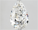 Diamante Natural 1.70 quilates, De pera , Color E, claridad VVS2 y certificado GIA