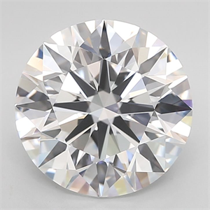Picture of Lab Grown Diamond 3.99 Carats, Round with Ideal Cut, D Color, IF Clarity and Certified by IGI
