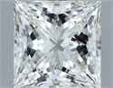 Natural Diamond 3.02 Carats, Princess with  Cut, H Color, SI1 Clarity and Certified by IGI