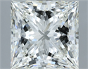 Natural Diamond 3.02 Carats, Princess with  Cut, J Color, SI1 Clarity and Certified by GIA