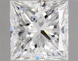 Picture of Natural Diamond 0.86 Carats, Princess with  Cut, D Color, VS2 Clarity and Certified by GIA